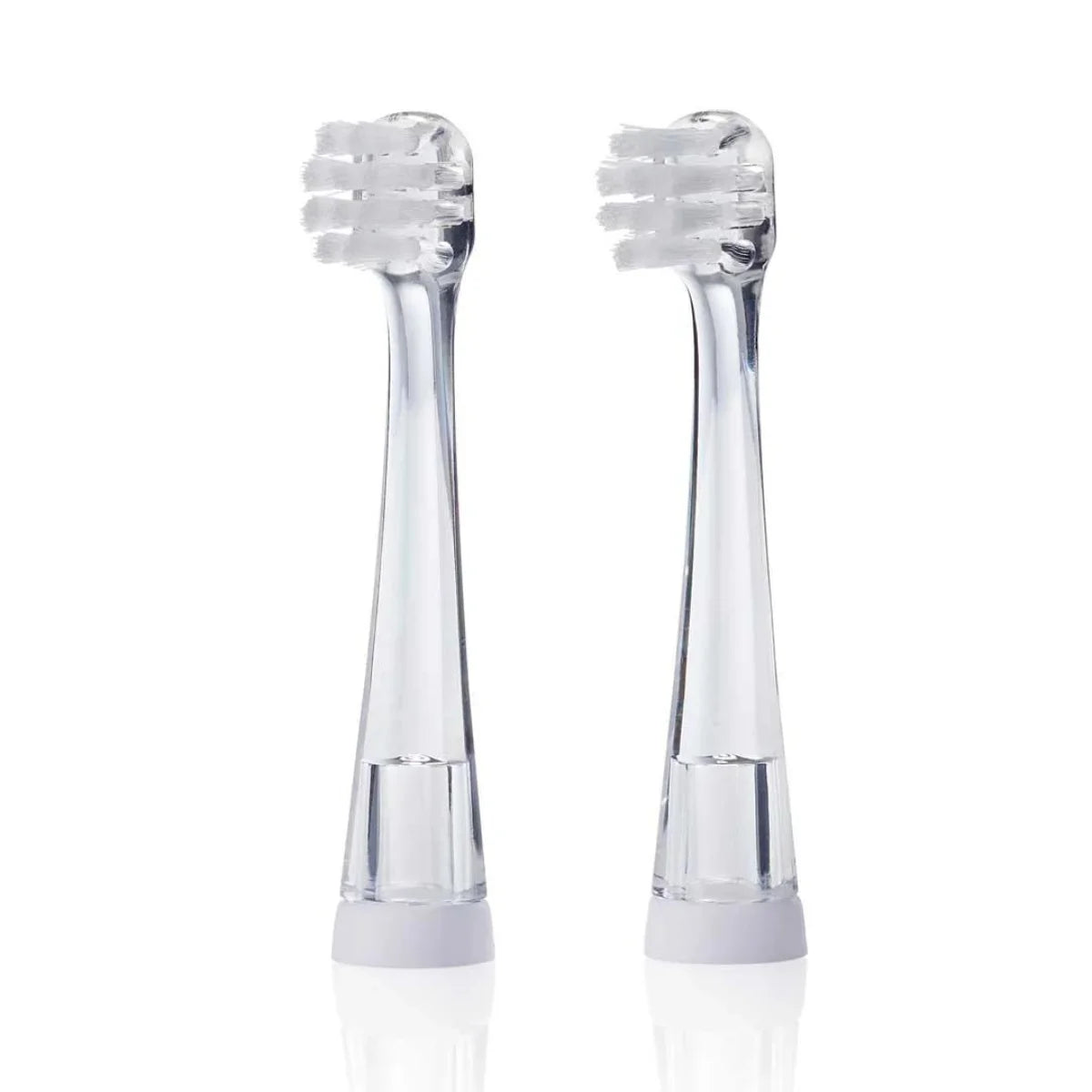 small clear head baby sonic electric toothbrush replacement heads 0-18 months brush baby