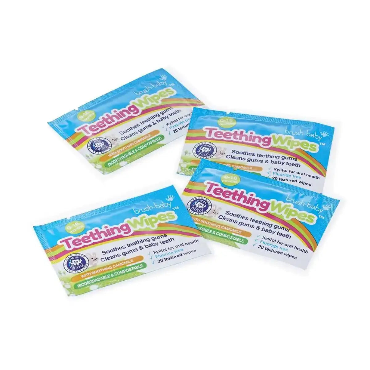 biodegradable & compostable baby teething wipes | teething baby gum wipes