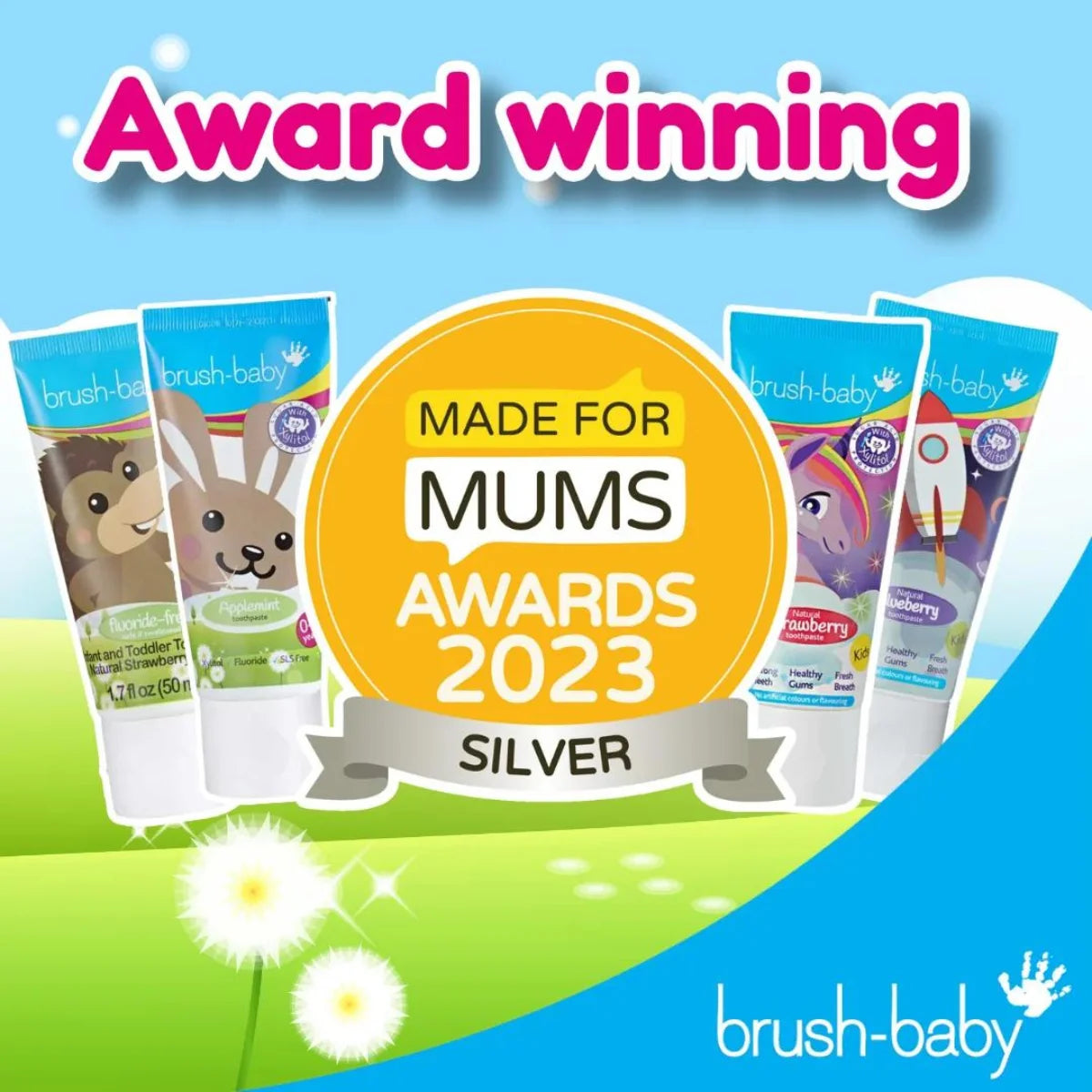 applemint flavoured baby teething toothpaste for babies