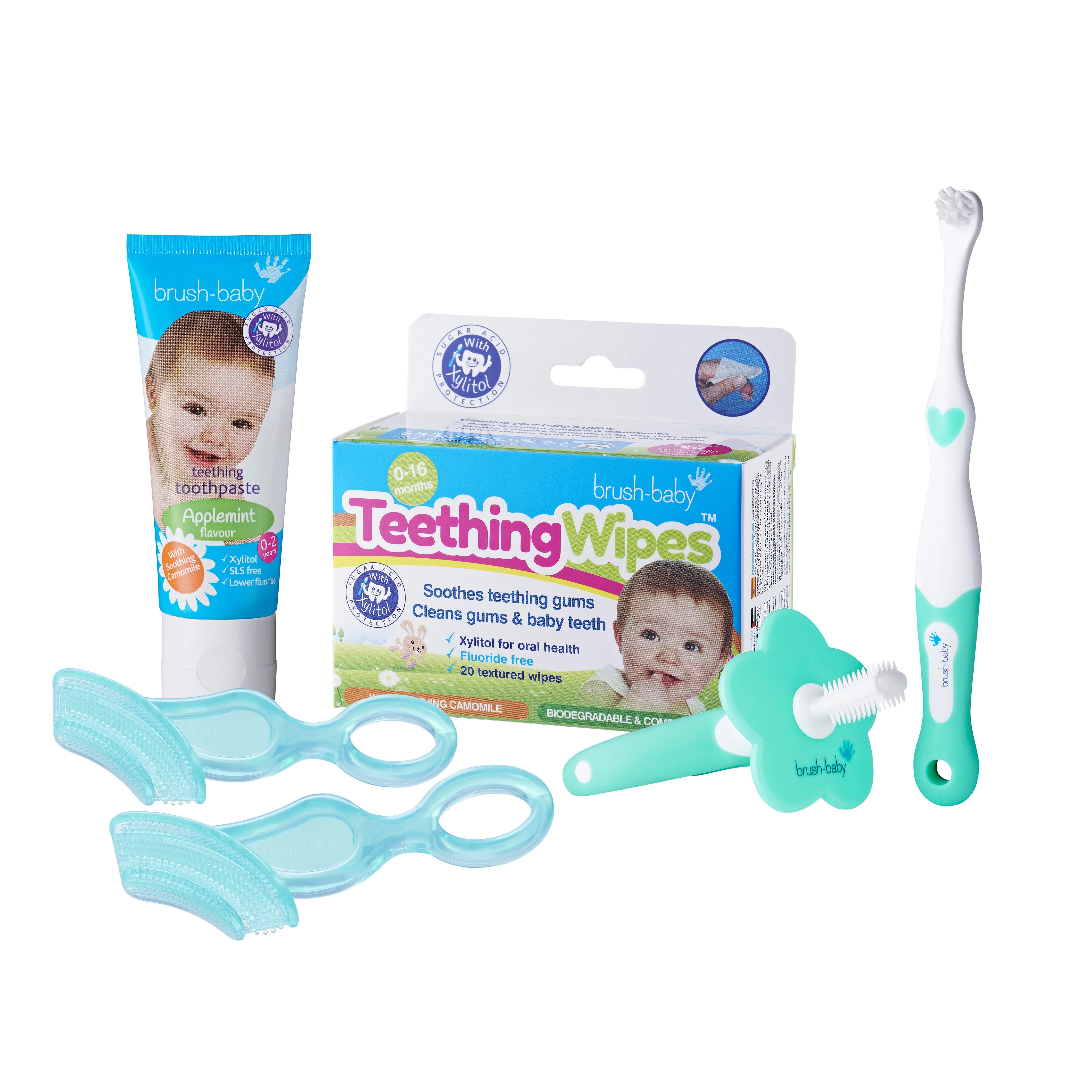 brush-baby Baby Teething Gift Set - Teething Remedies For Babies