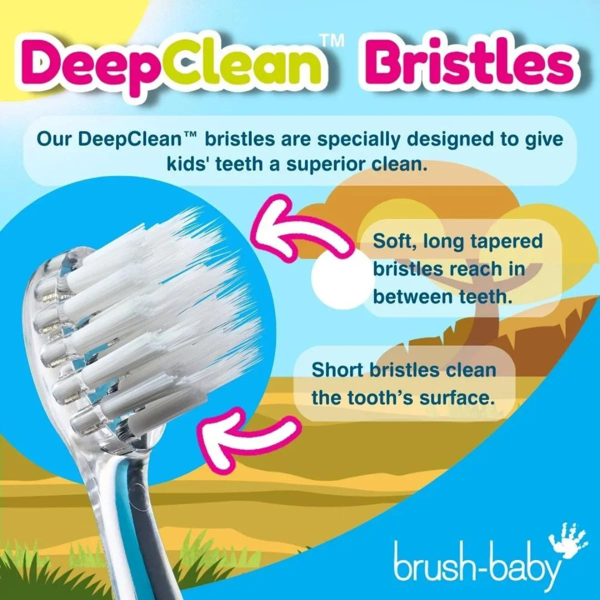 BrushBaby WildOnes Lion Kids Rechargeable Electric Bristles Toothbrush