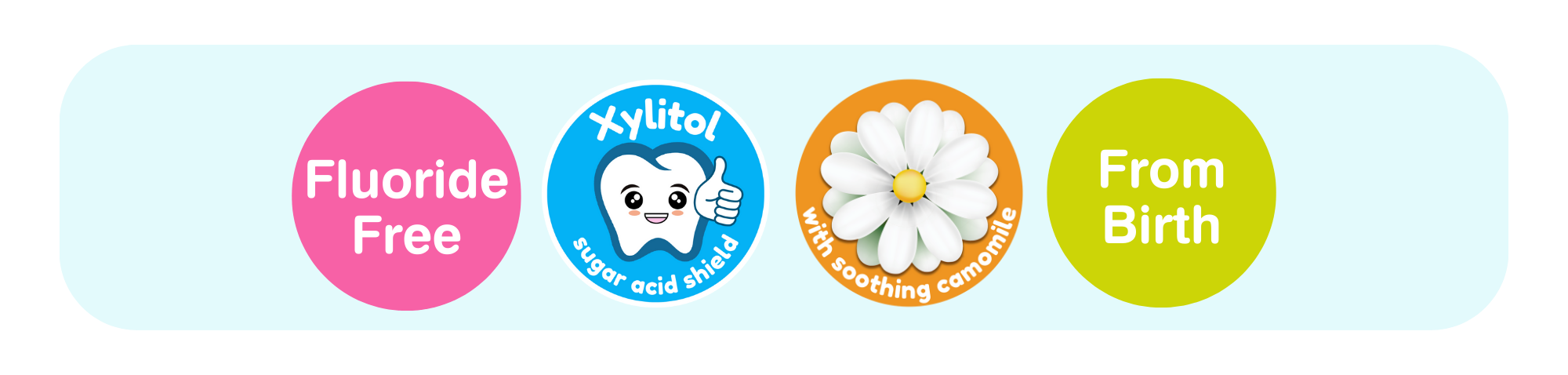 dental wipes and teething wipes roundels