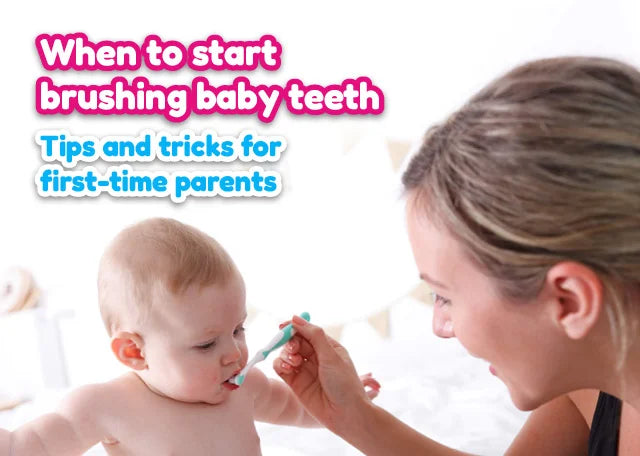 When To Start Brushing Baby Teeth? Use baby toothbrush and toothpaste for toddlers