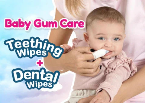 teething gums, baby teething wipes, baby gum wipes