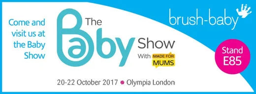 The London Baby Show 2017 | Brush Baby toothbrushes, infant toothpaste and baby gum wipes on display