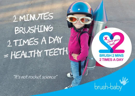 Brush twice two minutes a day with kids electric toothbrush