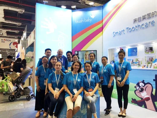 BrushBaby China Team at Childrens toothcare toothbrushes