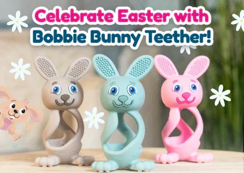 Celebrate Easter with Our Very Own Bobbie Bunny Teething Toy