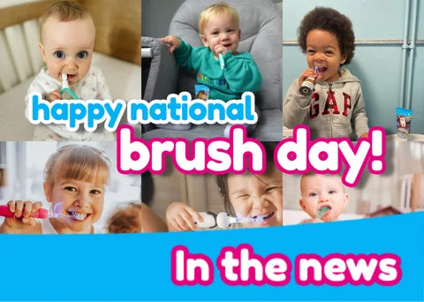 Happy national tooth brushing day | Brush Baby kids electric toothbrush | Baby and toddler toothbrushes