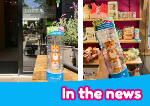 New! Toby Tiger Children’s Electric Toothbrush Available at Long Barn in Hampshire