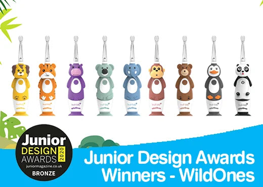 Junior Design Award winners for the WildOnes Tribe Kids Electric Rechargeable Children Toothbrush