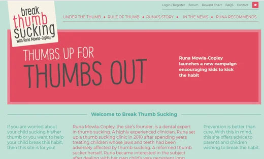 Thumbs up for thumbs out with brushbaby