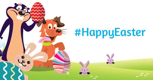 Happy 2018 Easter from Brush Baby | Kids toothbrushes and infant toothpaste help keep kids teeth clean