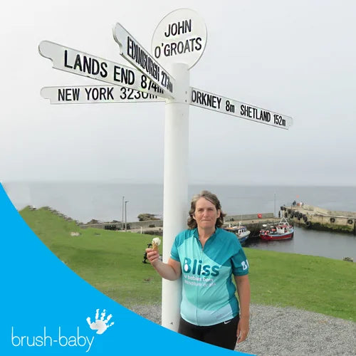 Biking for Bliss - The Results! Brush-Baby Donating Profits From Baby Dental Wipes!