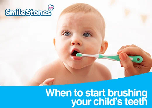 Smilestones Club When to start brushing your childs teeth | Brush Baby Toothbrushes