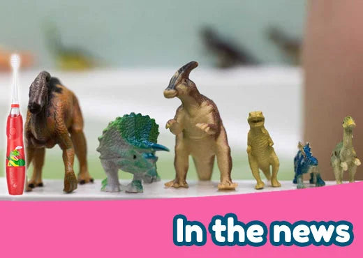 dinosaurs in the news | BrusBaby Kids sonic electric toothbrush | childrens toothbrushes