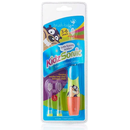 BrushBaby Blue Kids Sonic Electric Toothbrush