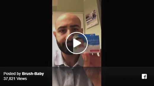 The Singing Dentist, aka Dr Milad Shadrooh loves Brush Baby toothbrushes 