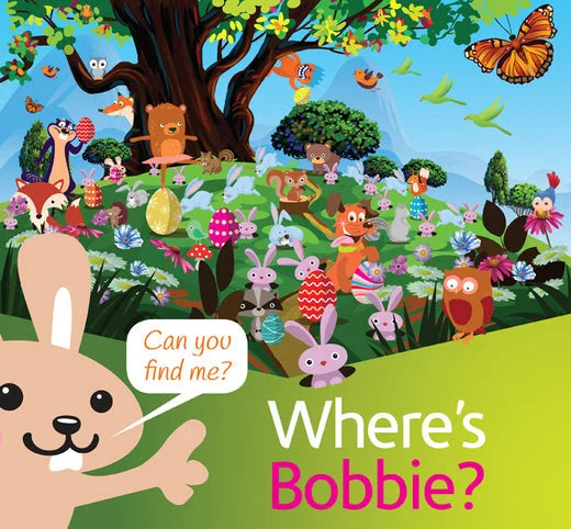 Where's Bobby and his kids toothbrush? Can you find the bunny
