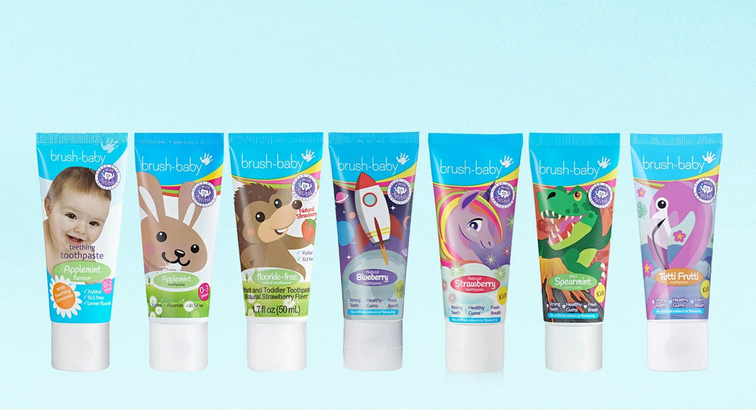 Brush-Baby full toothpaste range