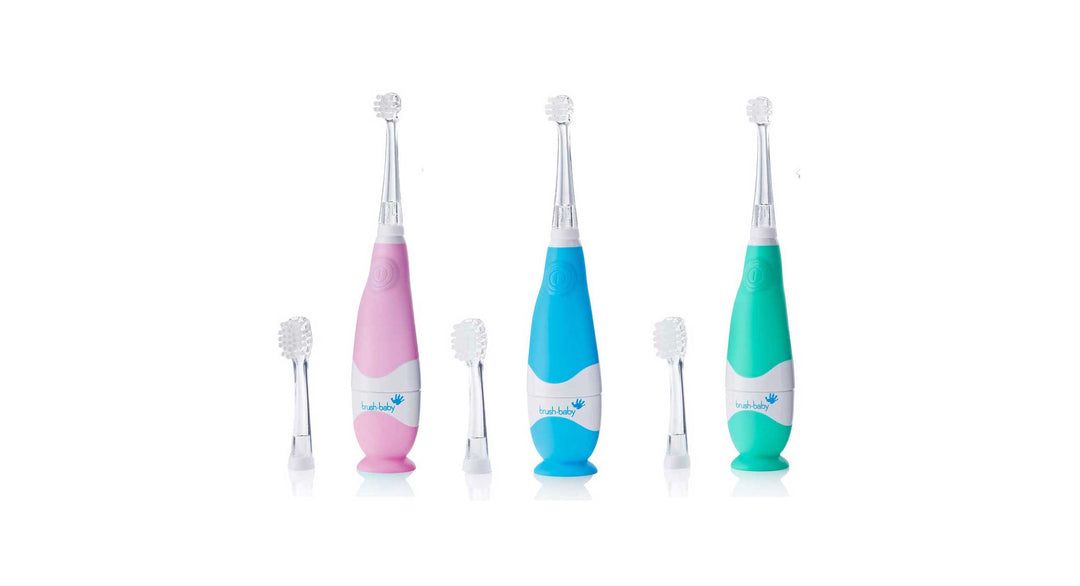 BabySonic soft bristled Electric Toothbrush for babie and toddlers in Pink, Blue and Teal
