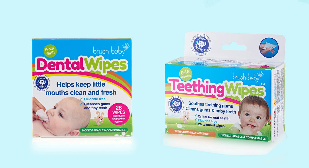 BrushBaby soothing and disposable oral care collection