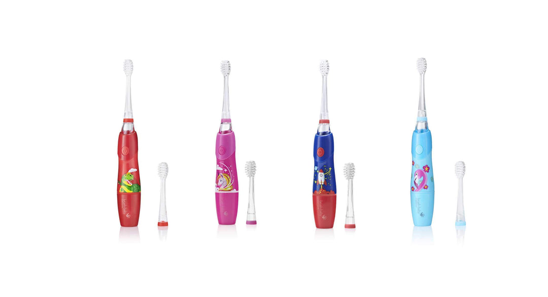 Childrens Kidzsonic Dinosaur, Unicorn, Flamingo, Rocket themed Electric Toothbrushes 