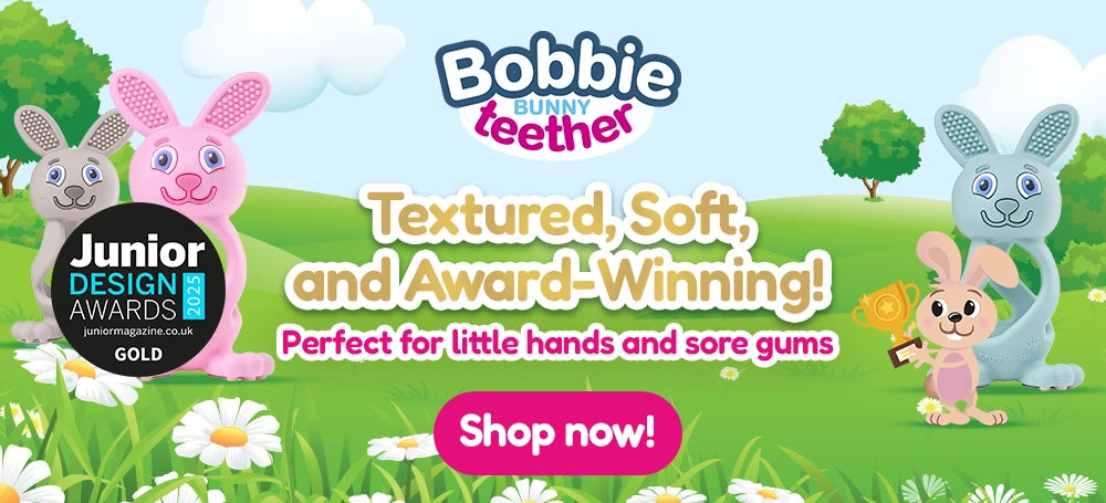 Bobbie Bunny Teether Award Winning