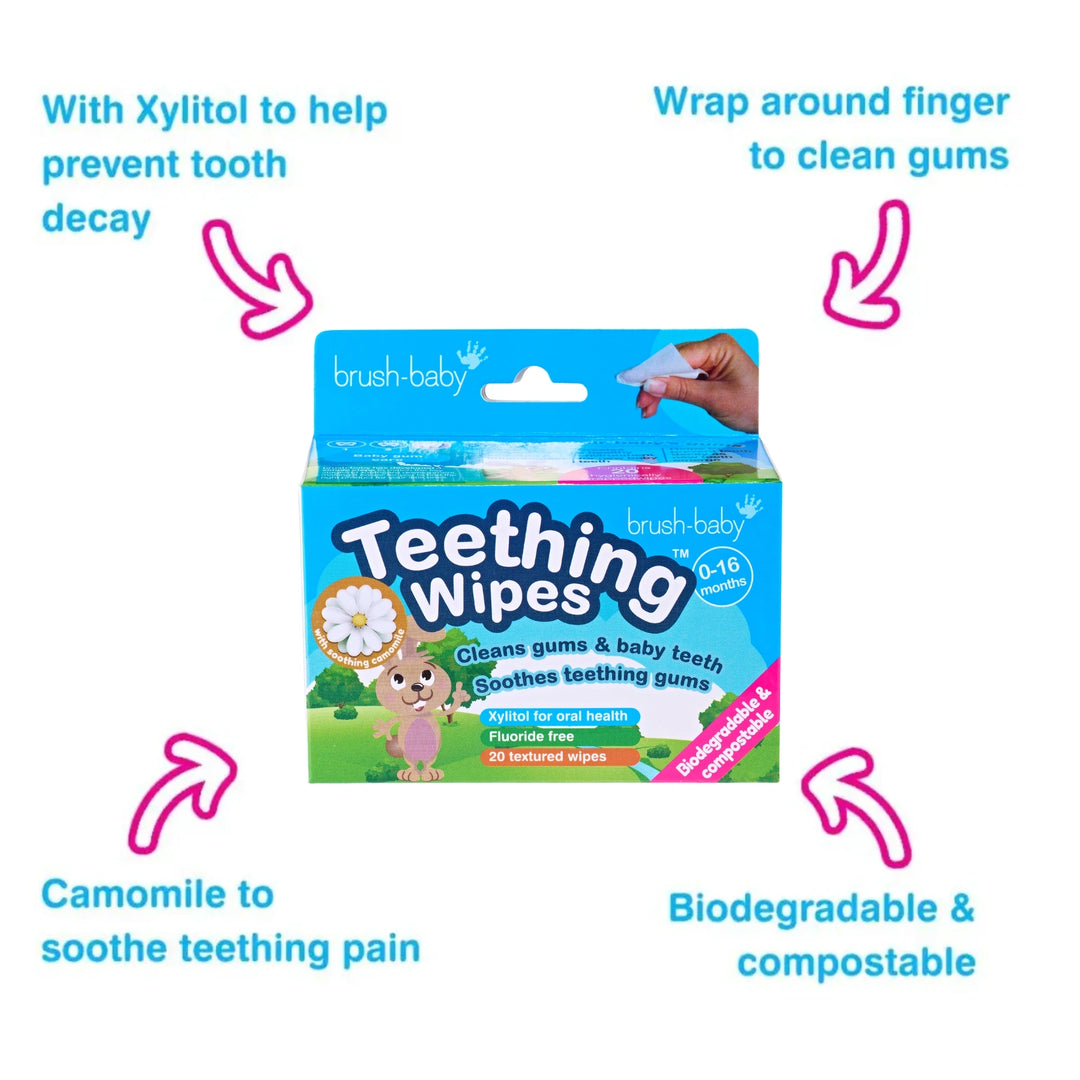Biodegradable Baby Teething Wipes | Teething Remedies For Babies