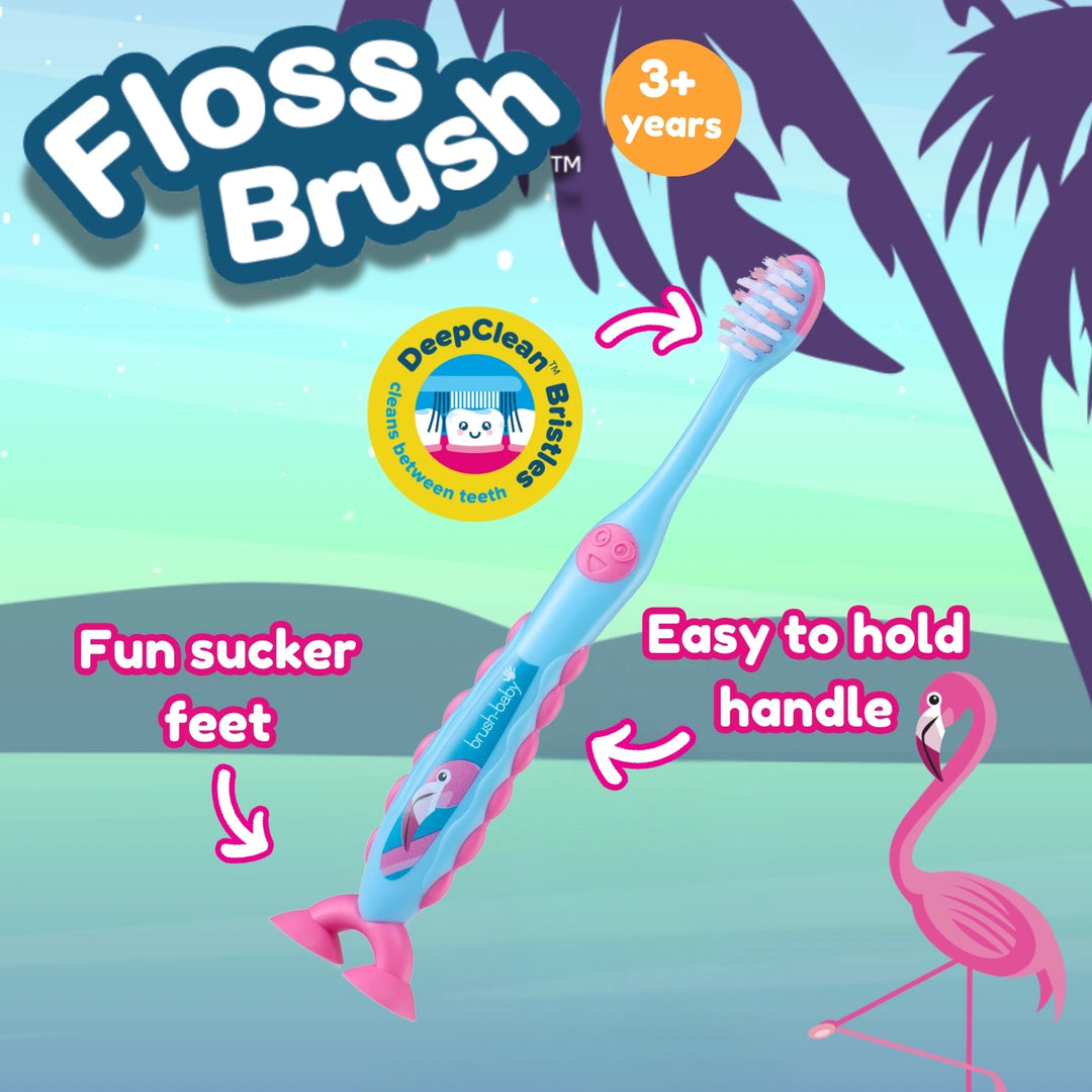 Flossbrush toothbrush for kids