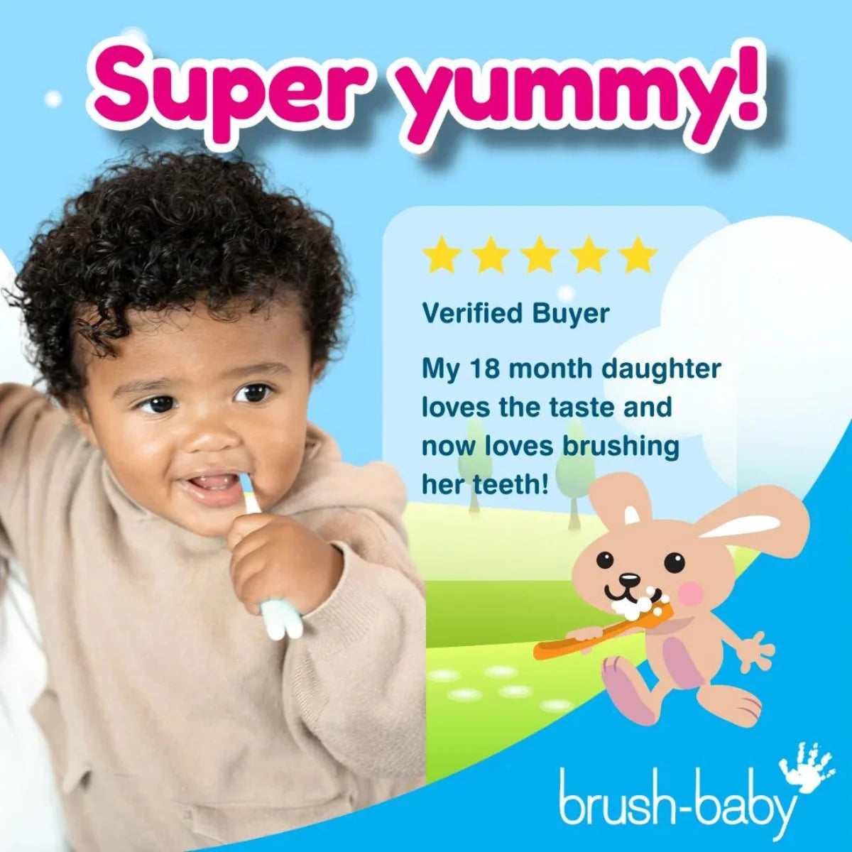 Brush Baby Applemint baby toothpaste for babies