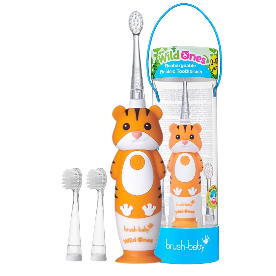 tiger kids electric toothbrush | childrens electric toothbrush | baby brush | brush-baby