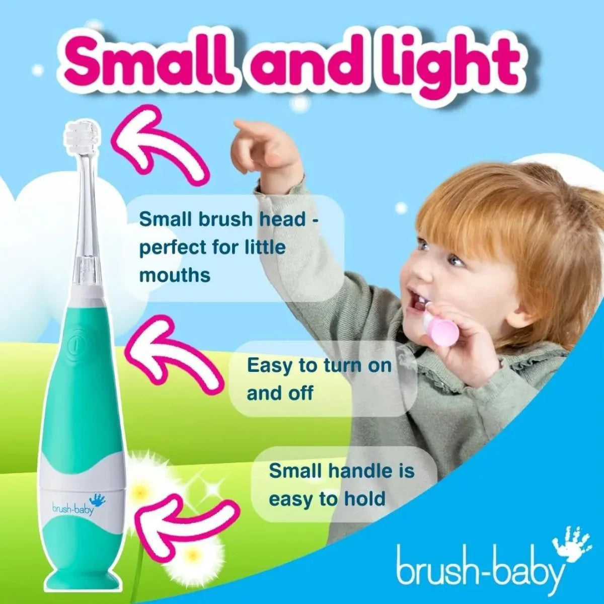 brush baby baby sonic electric toothbrush for new baby and toddler teeth