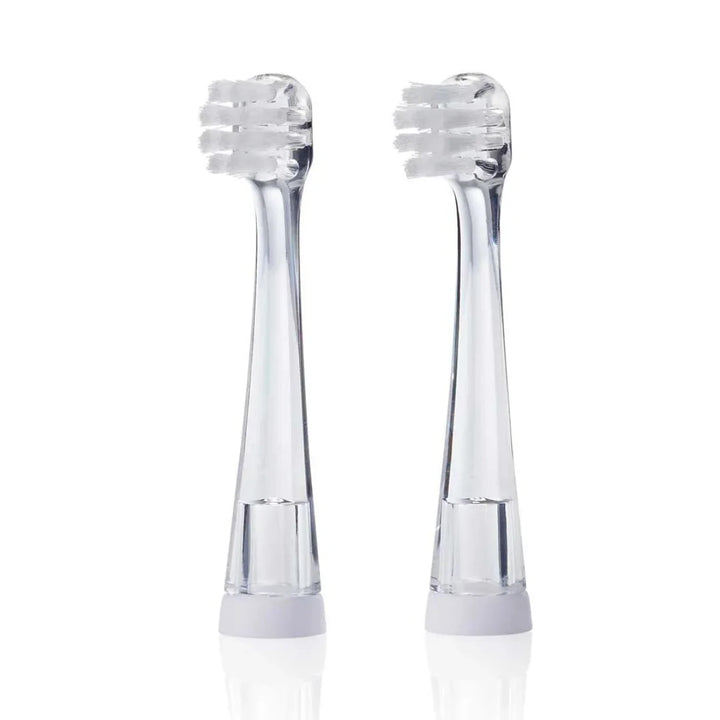 small clear head baby sonic electric toothbrush replacement heads 0-18 months brush baby 