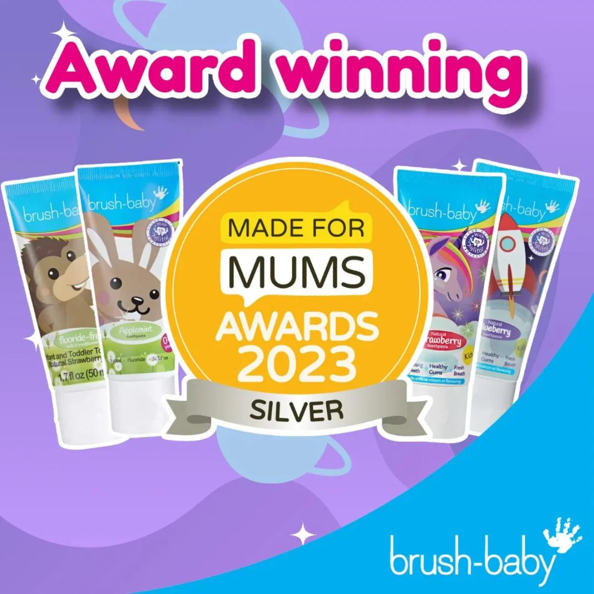 brush baby kids toothpaste blueberry flavour