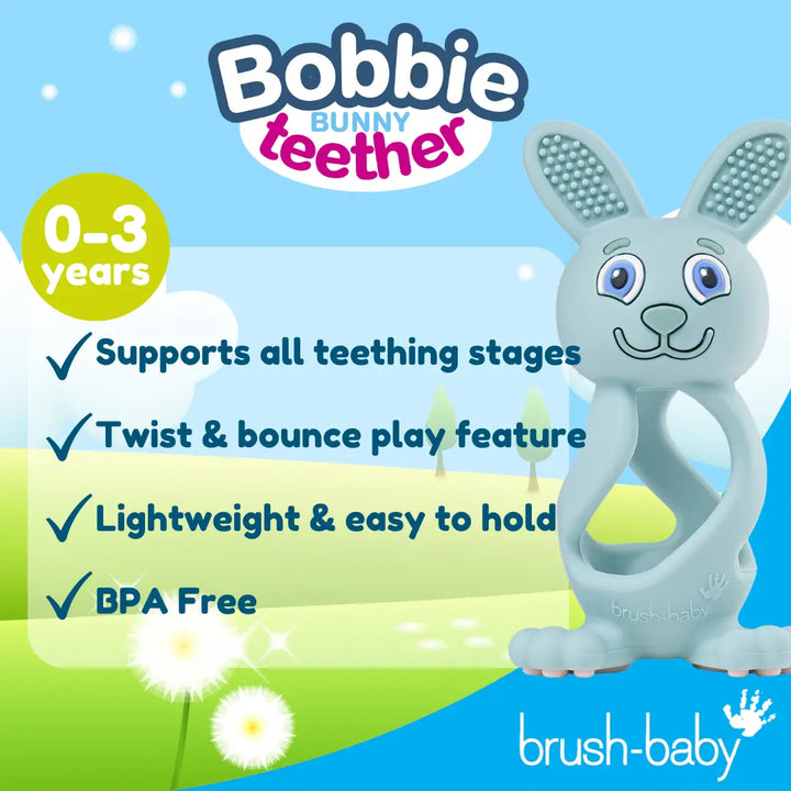 Bobbie Bunny Teether Teething Toy for Toddlers