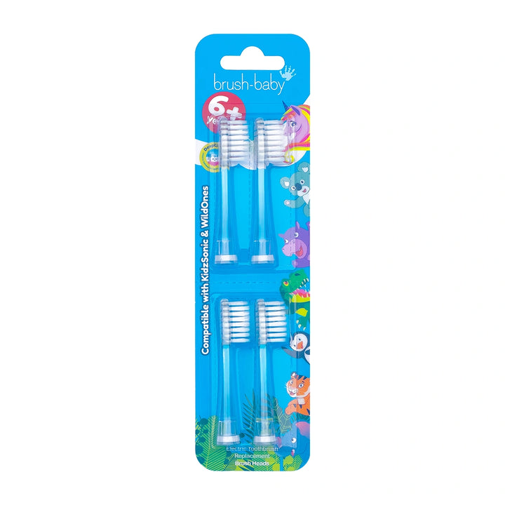 6+ Years Kids Replacement Electric Toothbrush Heads (4 Pack)