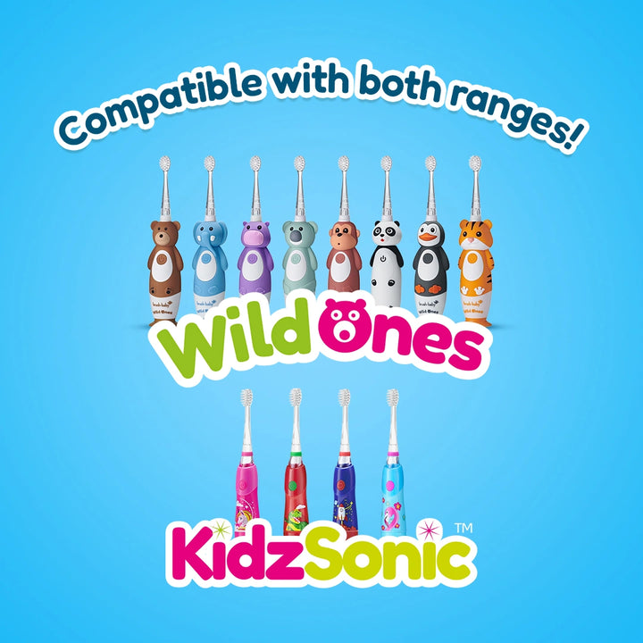 6+ Years Kids Replacement Electric Toothbrush Heads (4 Pack)