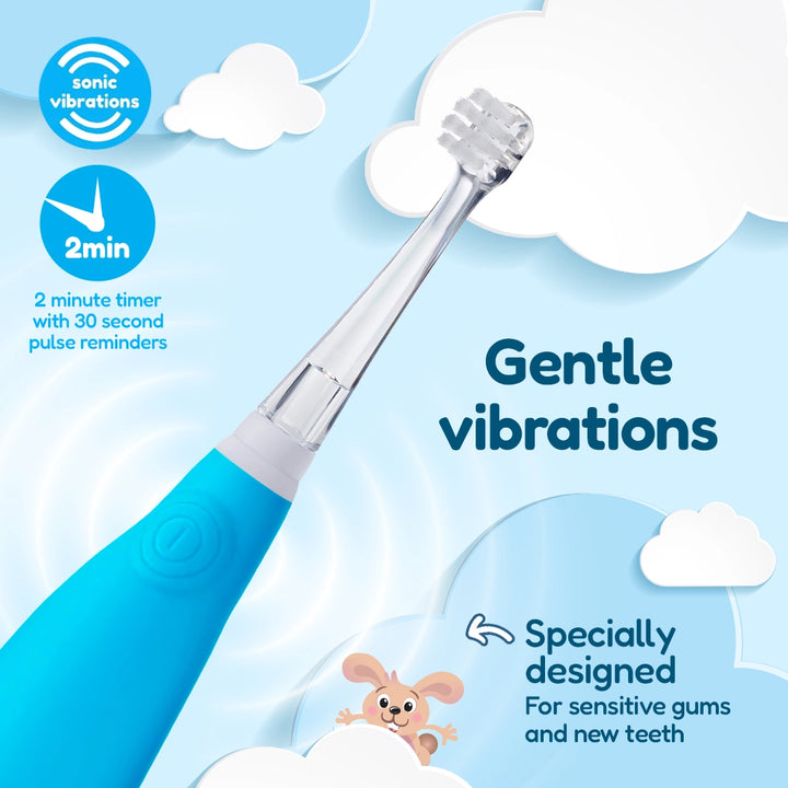 BabySonic® Blue Electric Toothbrush for Toddlers