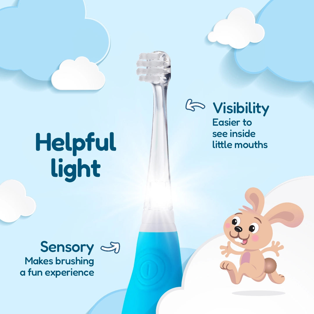 BabySonic® Blue Electric Toothbrush for Toddlers