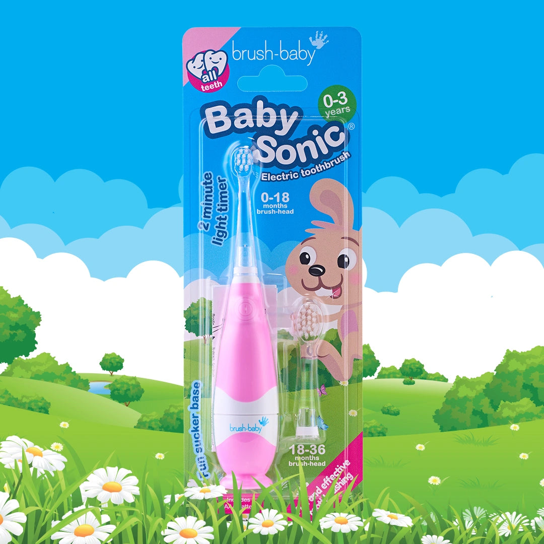BabySonic® Pink Electric Toothbrush for Toddlers