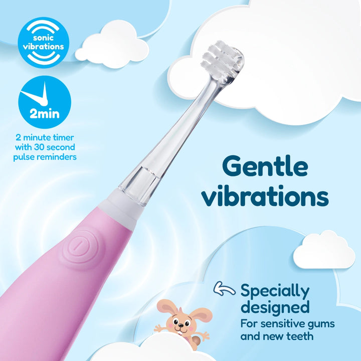 BabySonic® Pink Electric Toothbrush for Toddlers