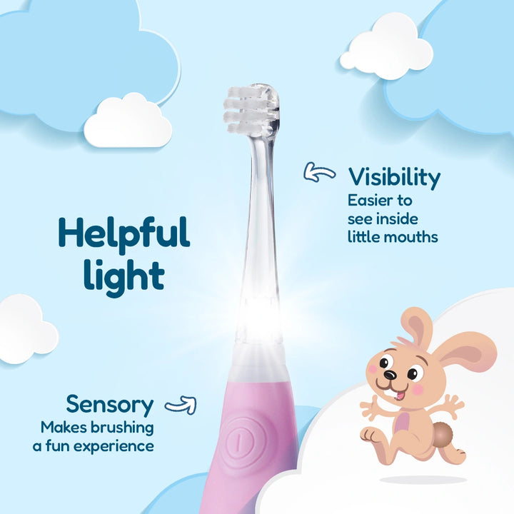 BabySonic® Pink Electric Toothbrush for Toddlers