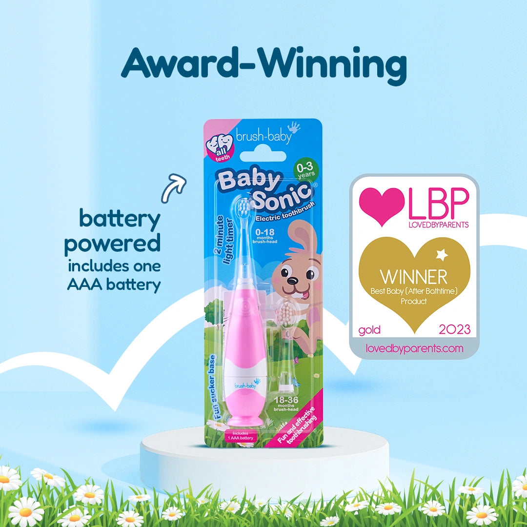 BabySonic® Pink Electric Toothbrush for Toddlers