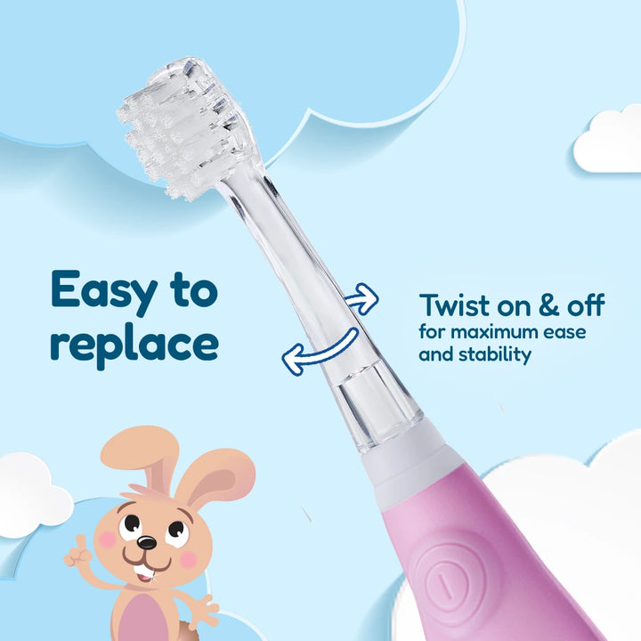 Replacement Baby Sonic® Electric Toothbrush Heads 18-36 mths (4 Pack)