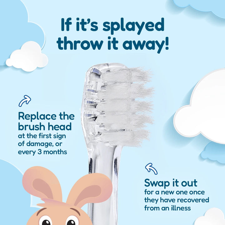 Replacement Baby Sonic® Electric Toothbrush Heads 18-36 mths (4 Pack)