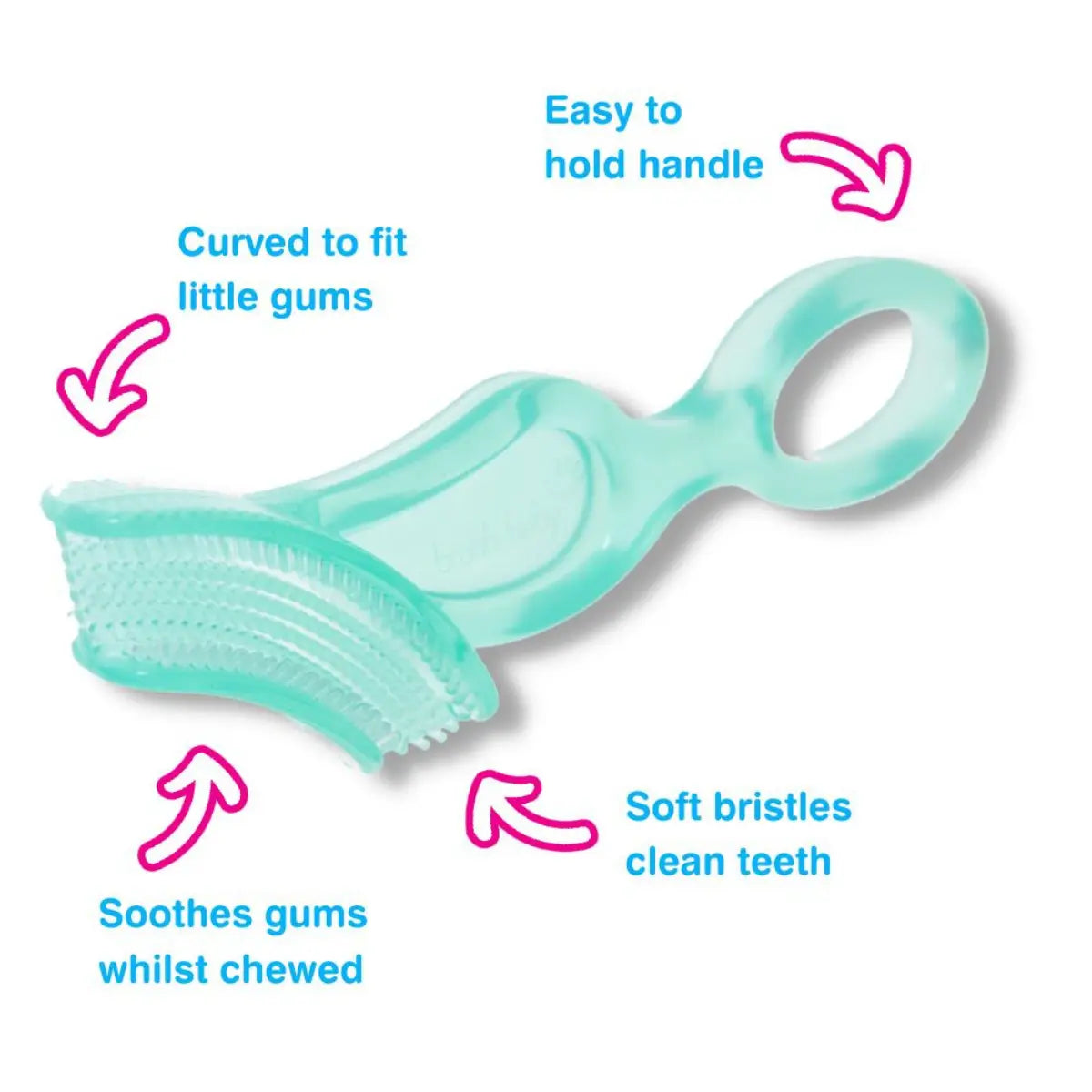 award-winning and innovative silicone baby first toothbrush and baby teether USP