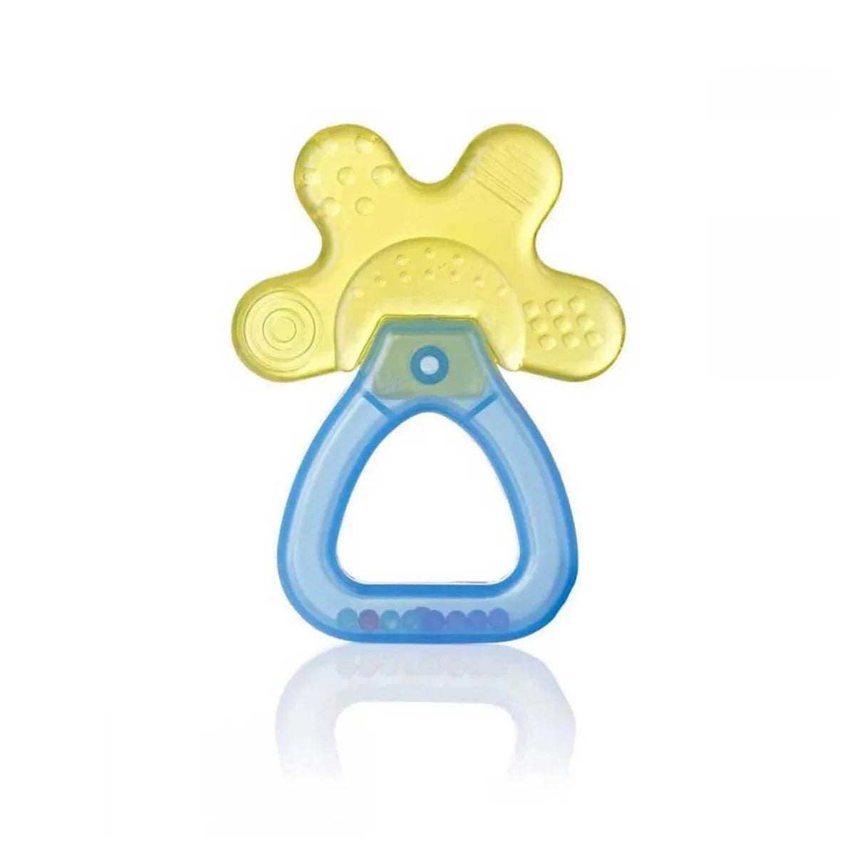 Blue and Yellow rattle and baby teether for babies