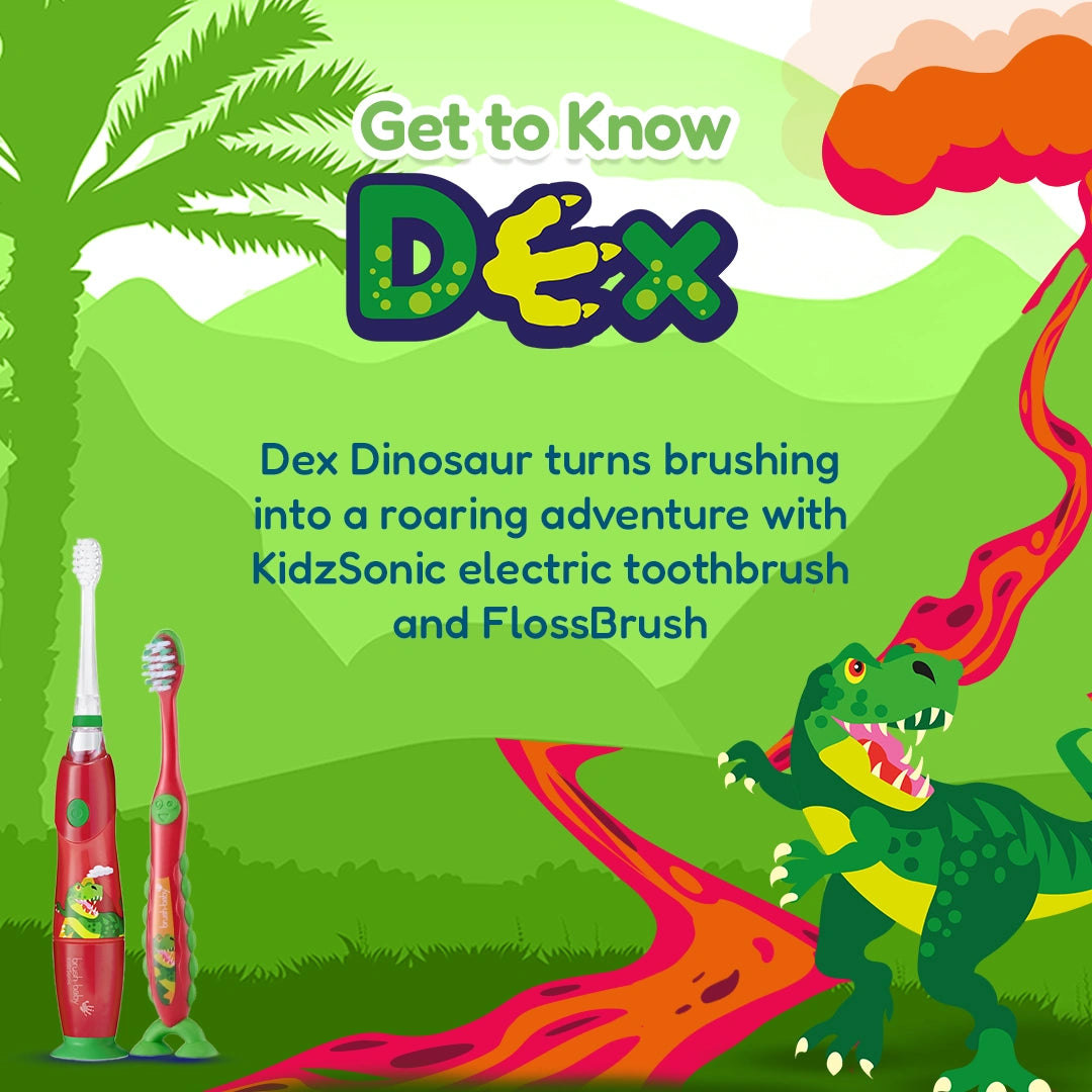 Dinosaur KidzSonic® Kids Electric Toothbrush