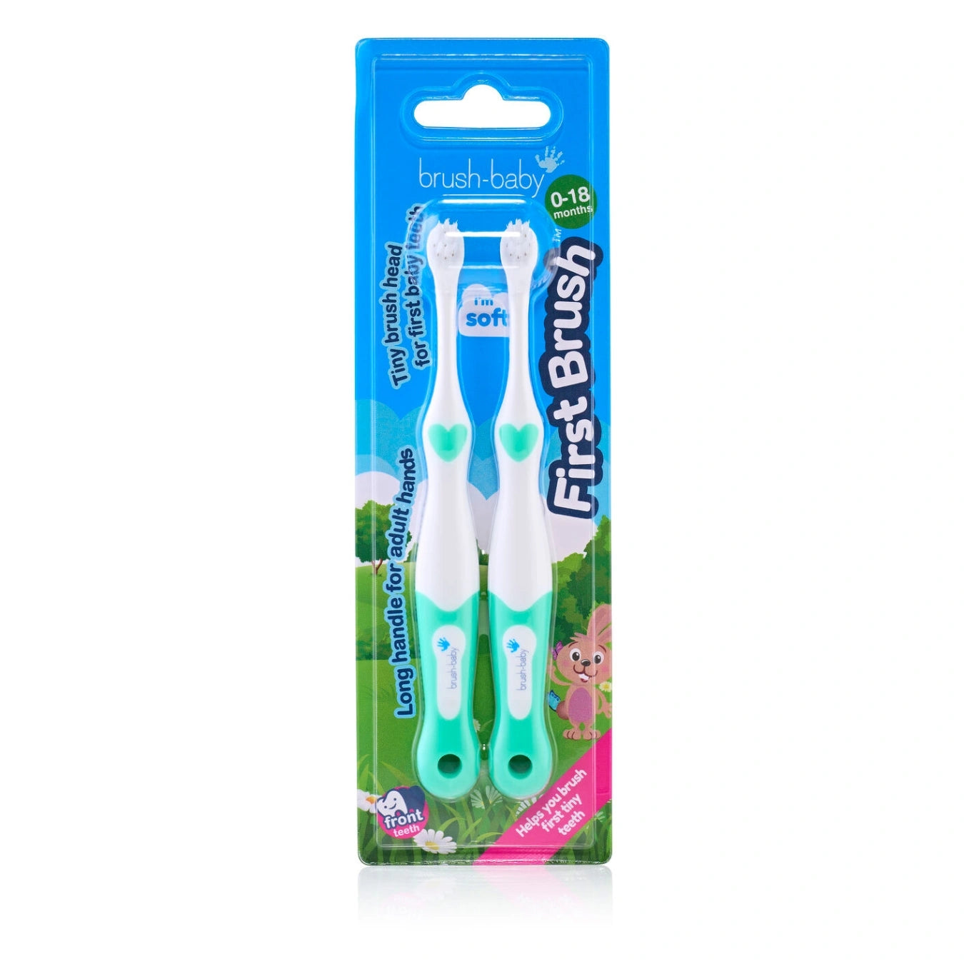 FirstBrush™ Baby Toothbrush Double Pack - Teal